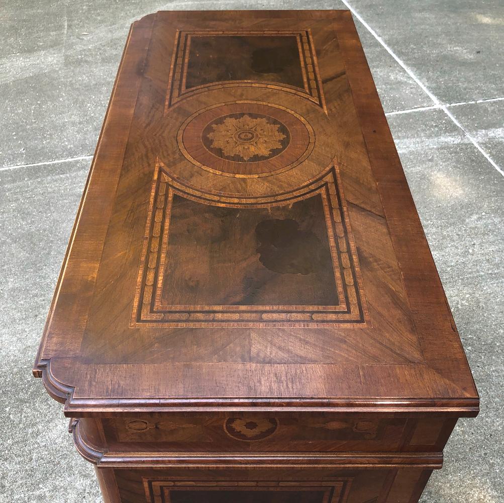 Antique Italian Marquetry Commode 2