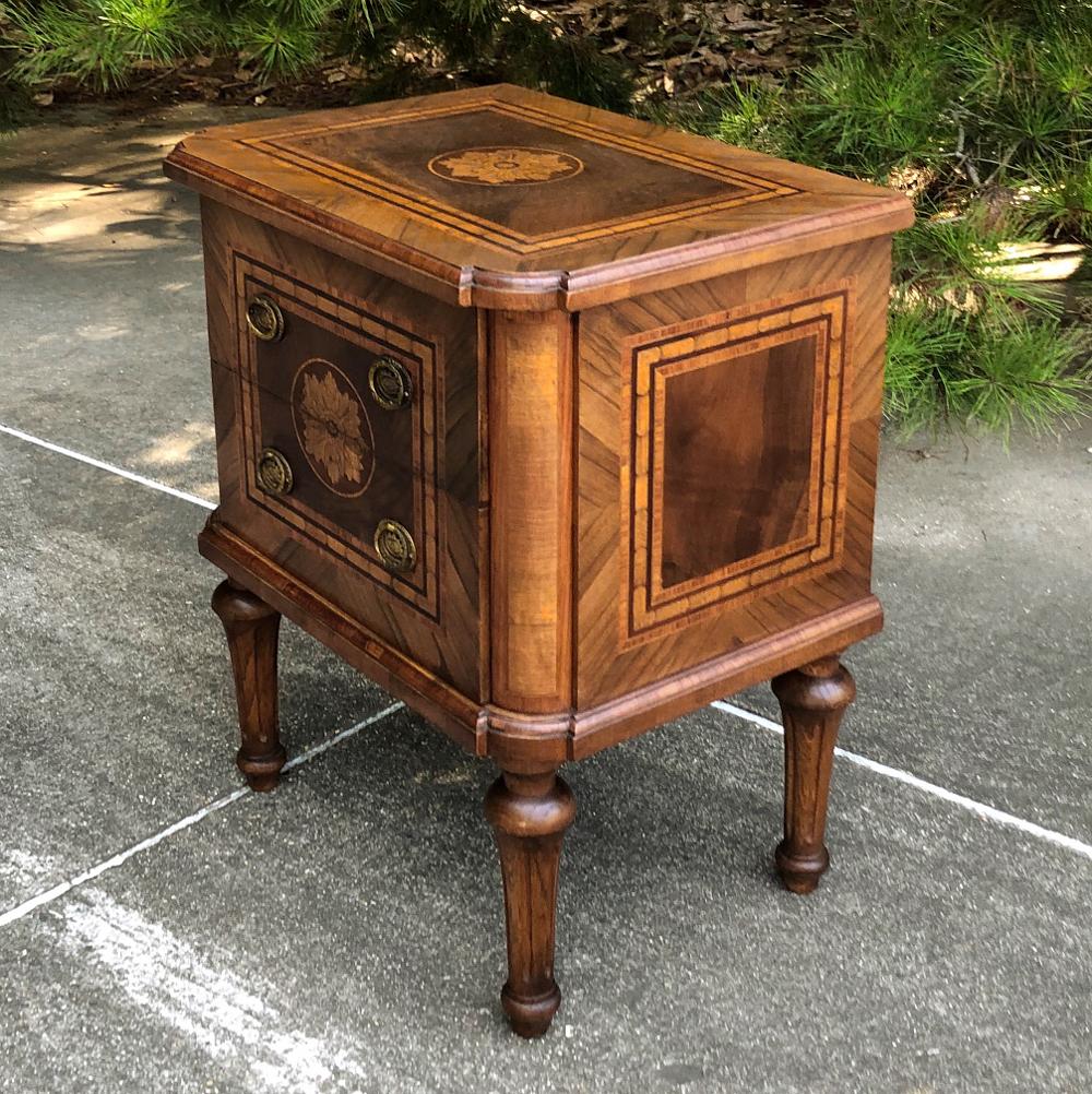 Antique Italian Marquetry Commode 2