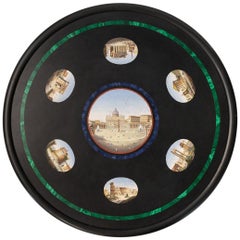 Antique Italian Micromosaic Table Top, St Peter Square, Rome, circa 1880