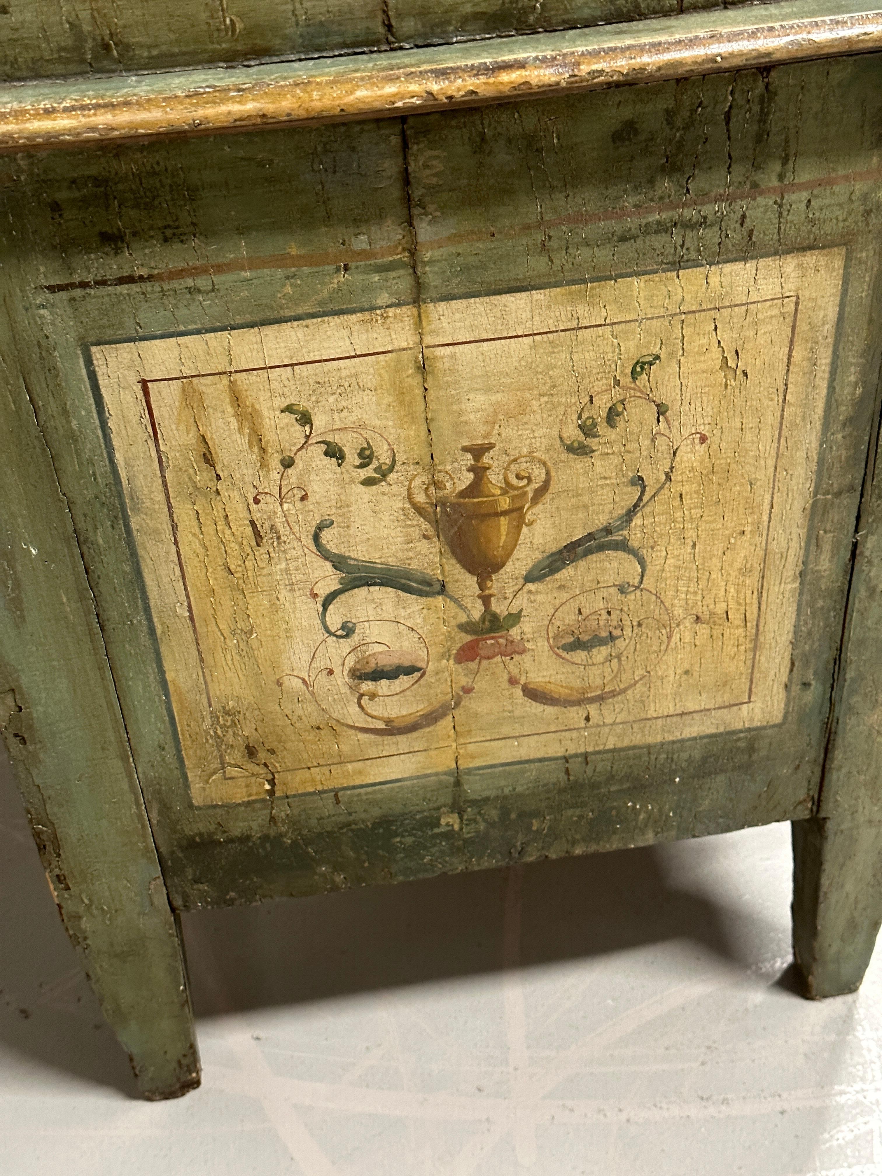 Antique Italian Neoclassical 18th Century Slant Front Desk For Sale 3