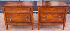 Antique Italian Neoclassical Commodes or Chests, a Pair