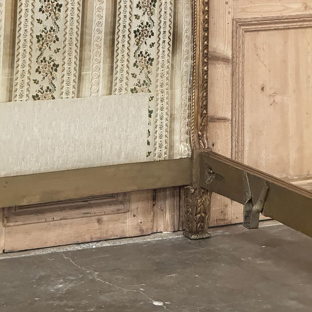 Antique Italian Neoclassical Giltwood QUEEN Bed For Sale 6