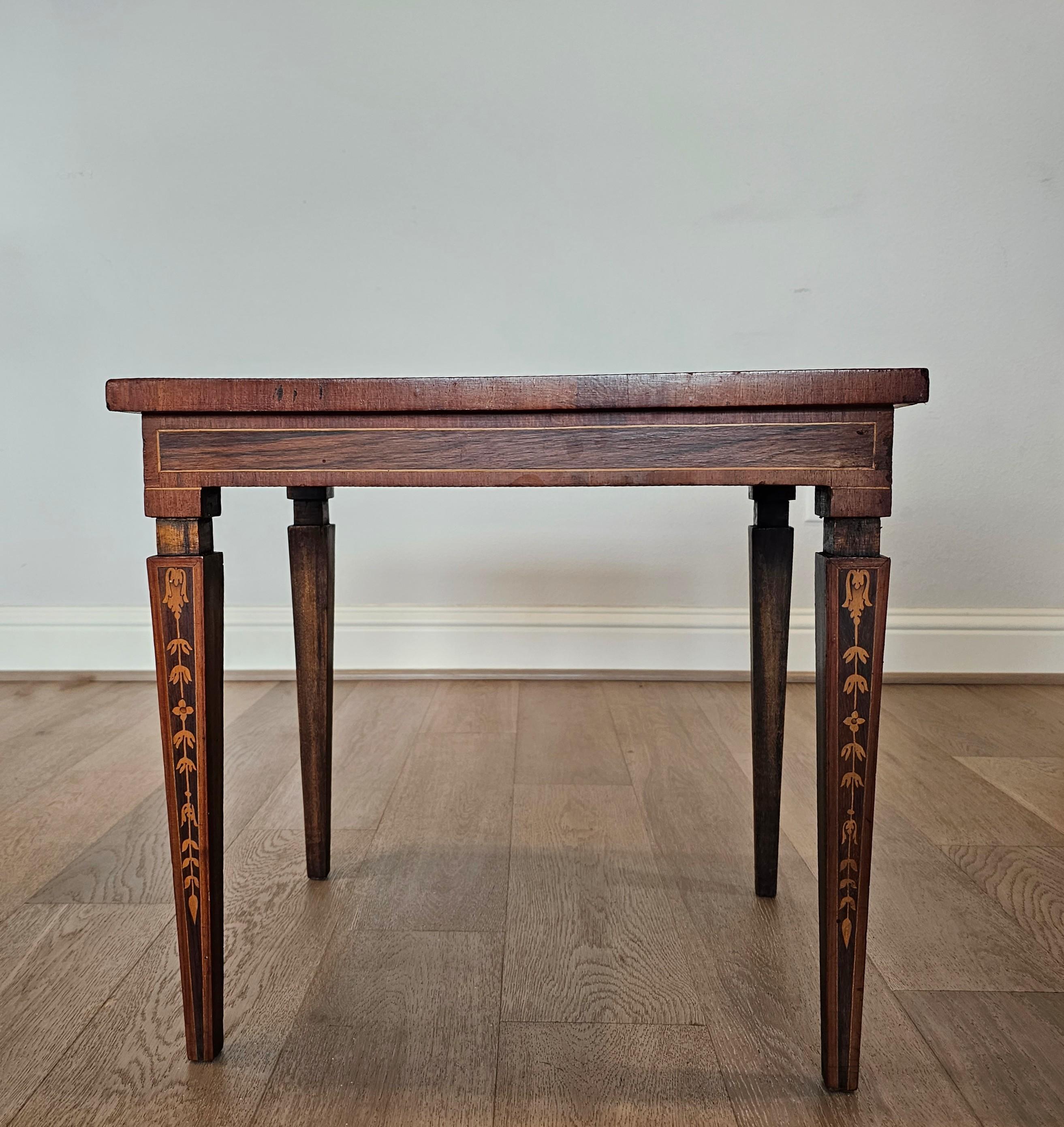 Antique Italian Neoclassical Giuseppe Maggiolini Inlaid Side Table 12