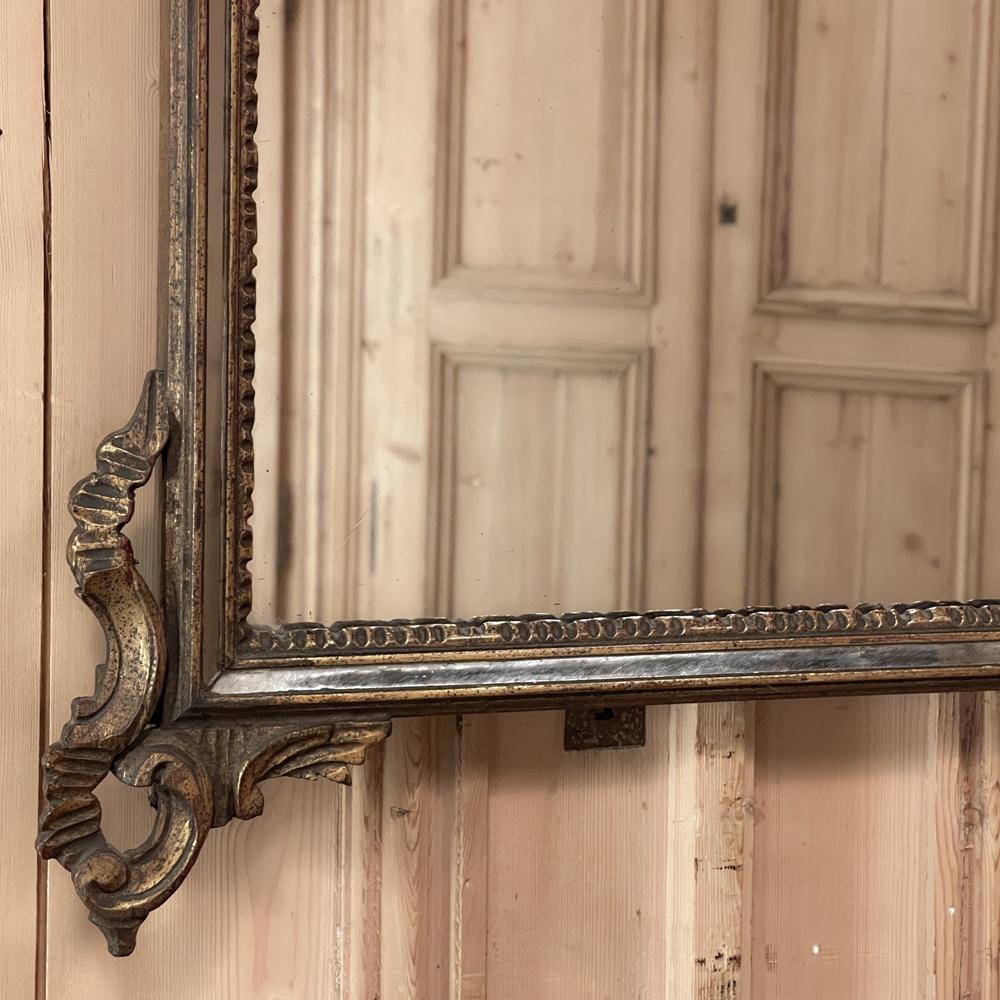 Miroir italien ancien peint de style néoclassique Louis XVI en vente 4