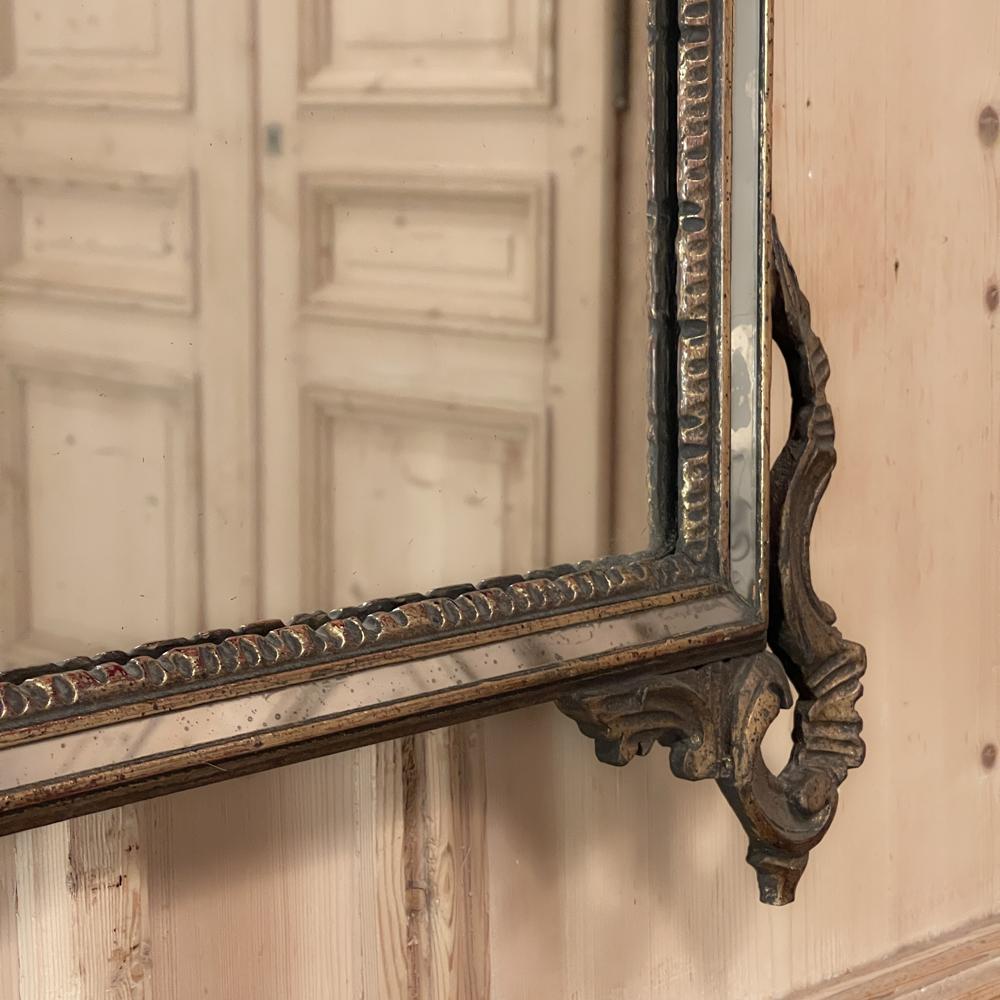Miroir italien ancien peint de style néoclassique Louis XVI en vente 6