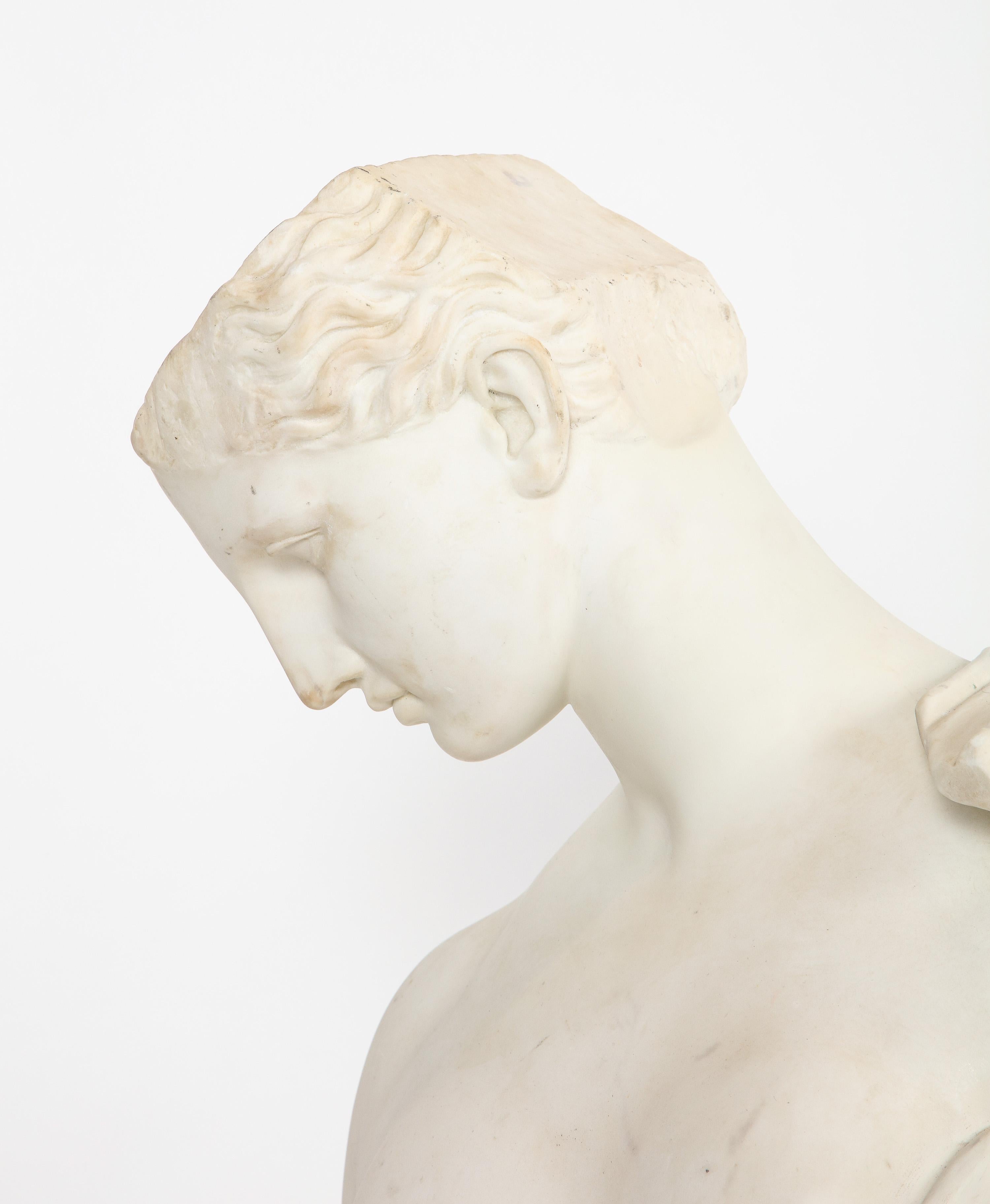 Antique Italian Neoclassical Marble Bust of Psyche, by Giuseppe Carnevale 14