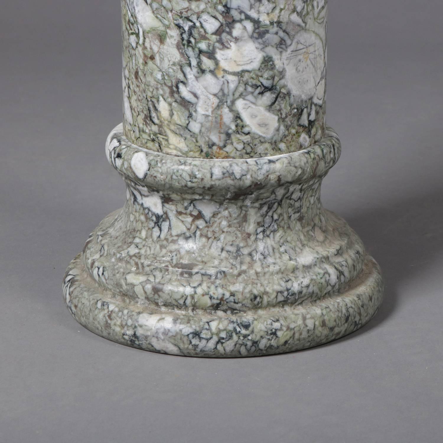 Antique Italian Neoclassical Marble Sculpture Display Pedestal, circa 1870 5