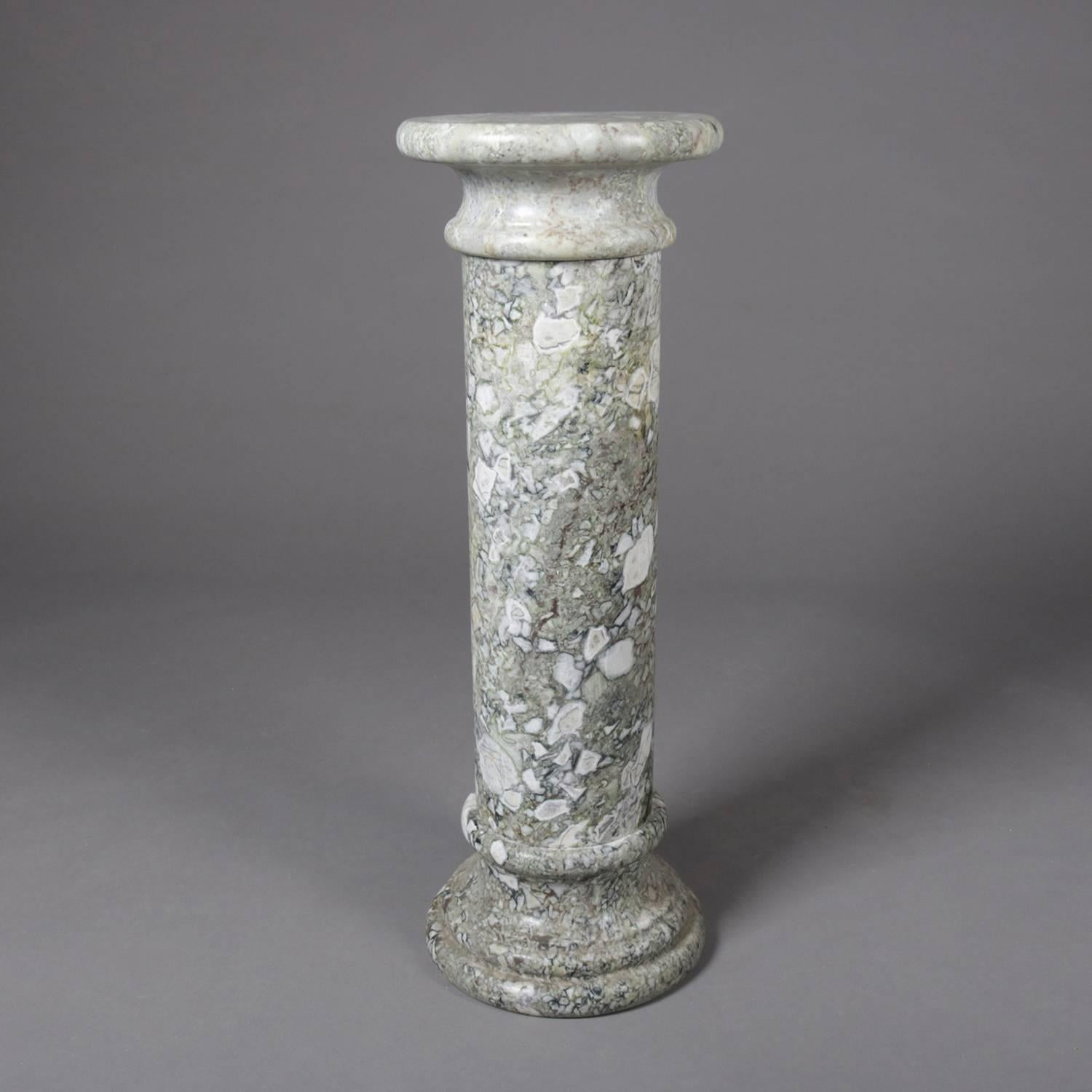 Antique Italian Neoclassical Marble Sculpture Display Pedestal, circa 1870 1