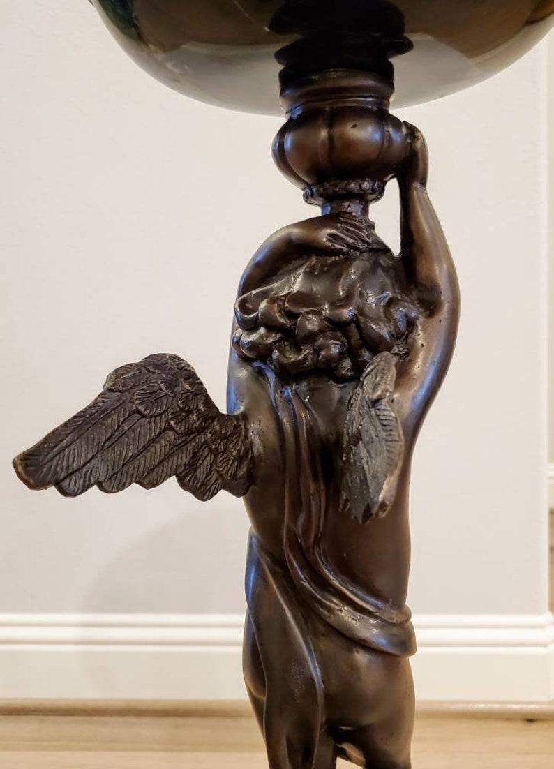 Antique Italian Neoclassical Patinated Bronze Putti Jardiniere For Sale 5