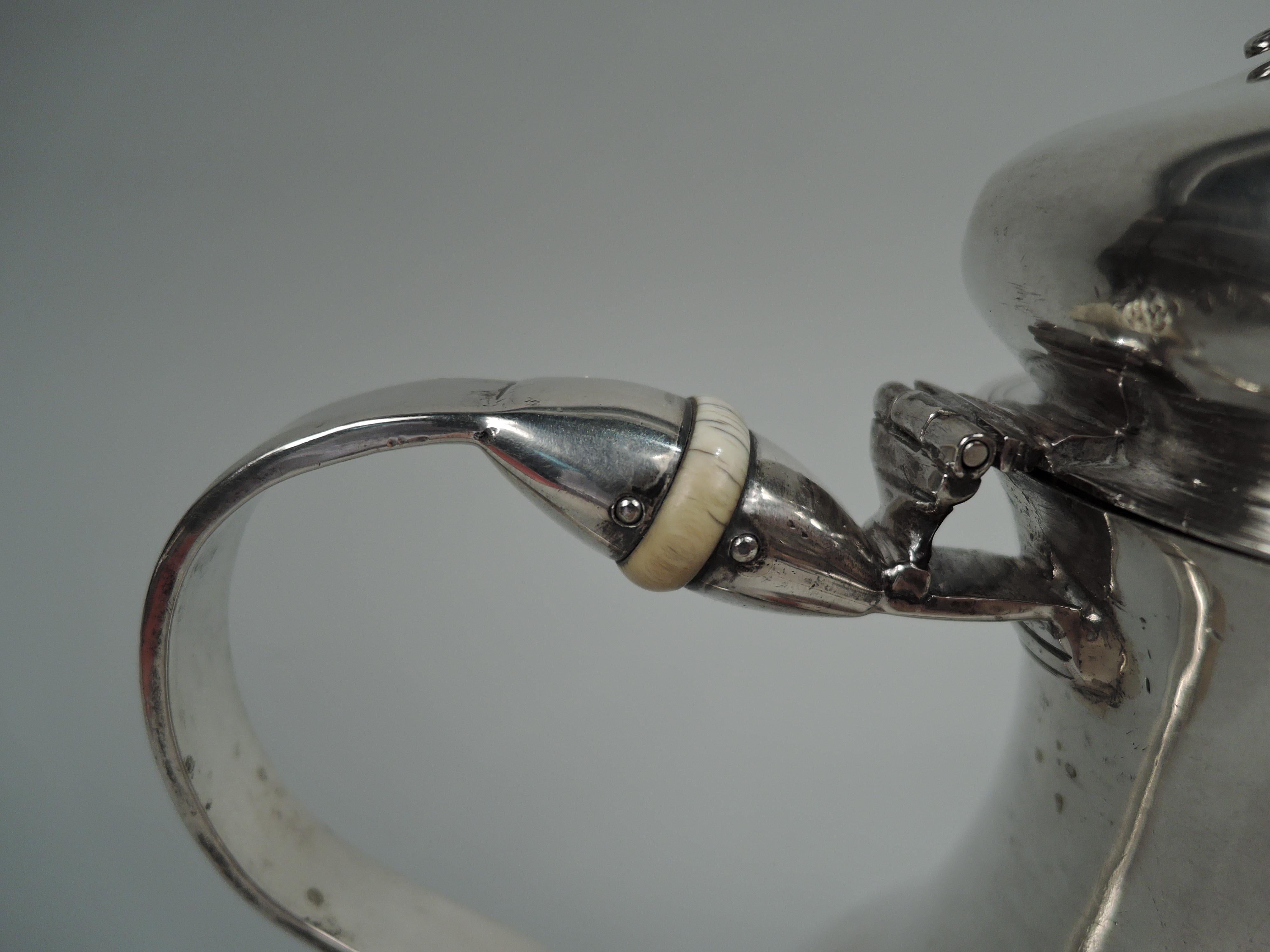 Antike italienische neoklassizistische Silber-Couchtisch aus Silber im Zustand „Gut“ im Angebot in New York, NY