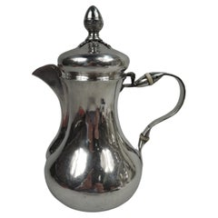 Ancienne cafetière italienne néoclassique en argent