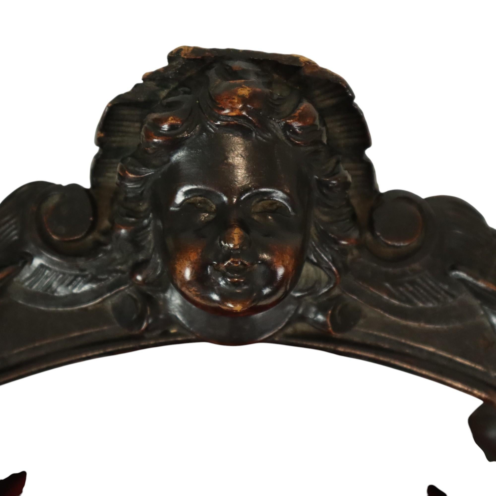 Ancienne chaise d'angle italienne en Oak Oak Style Renaissance en vente 15