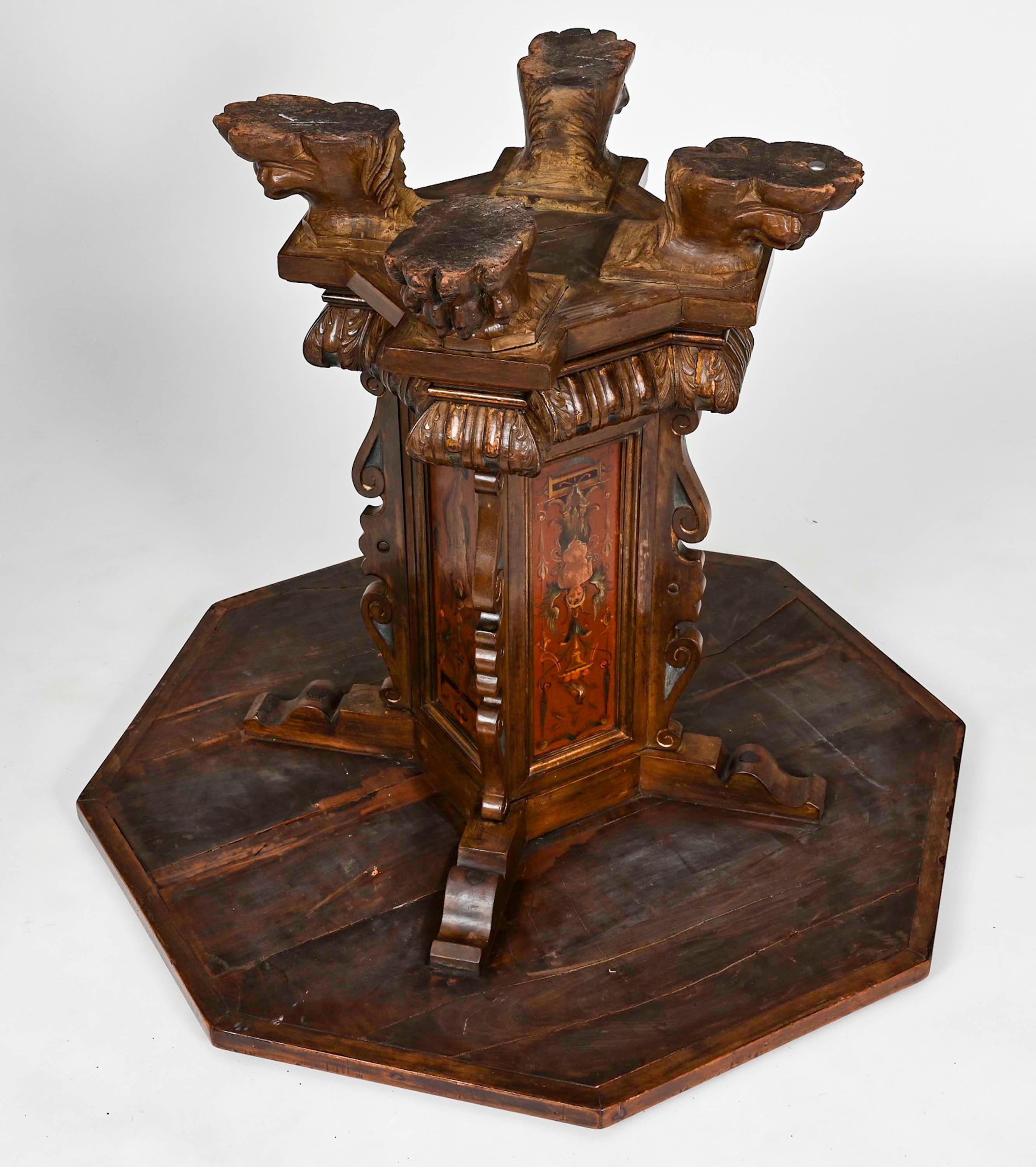 Pedestal Center Table, 6
