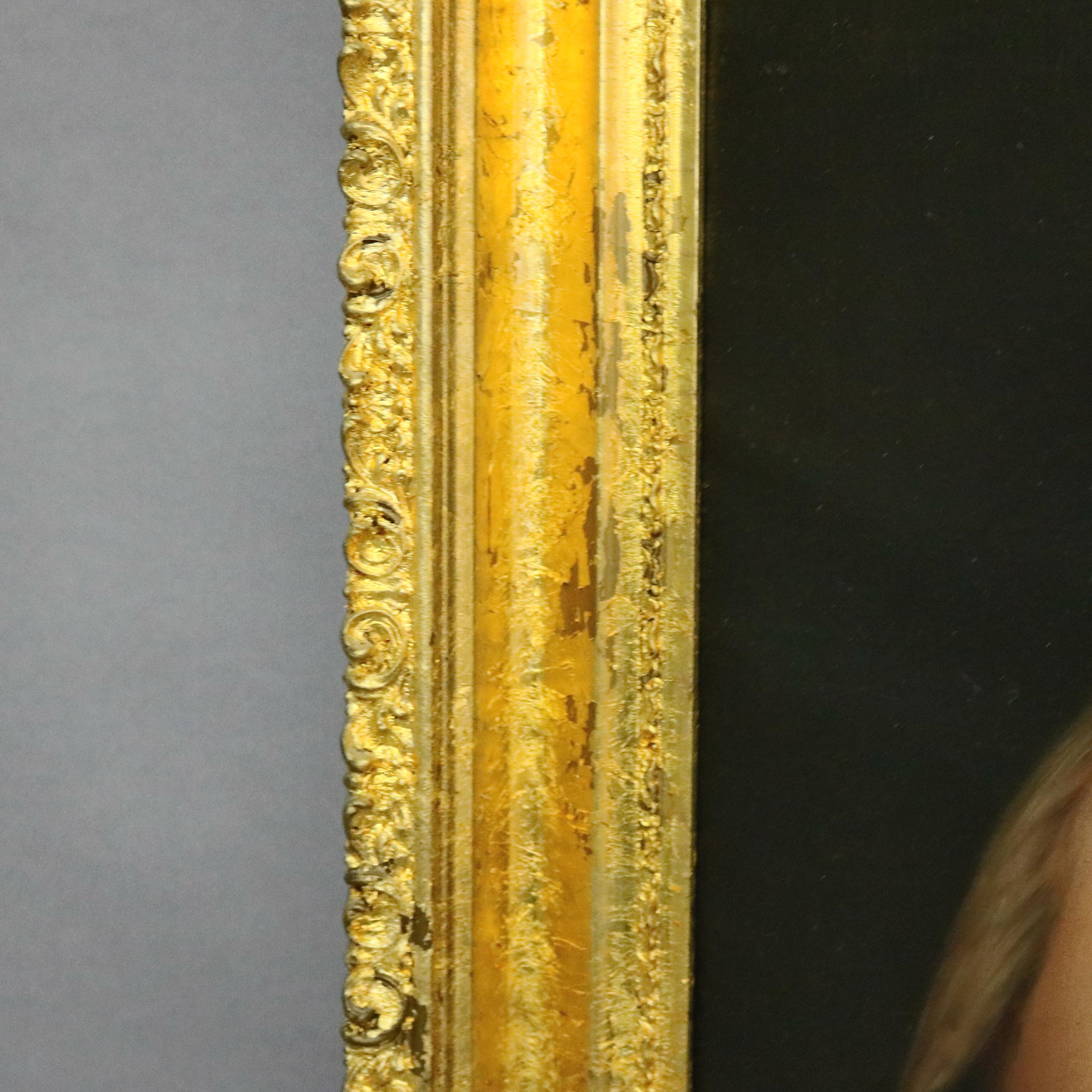 Antique Italian Oil on Canvas Old Master of Del Sarto's John The Baptist In Good Condition In Big Flats, NY