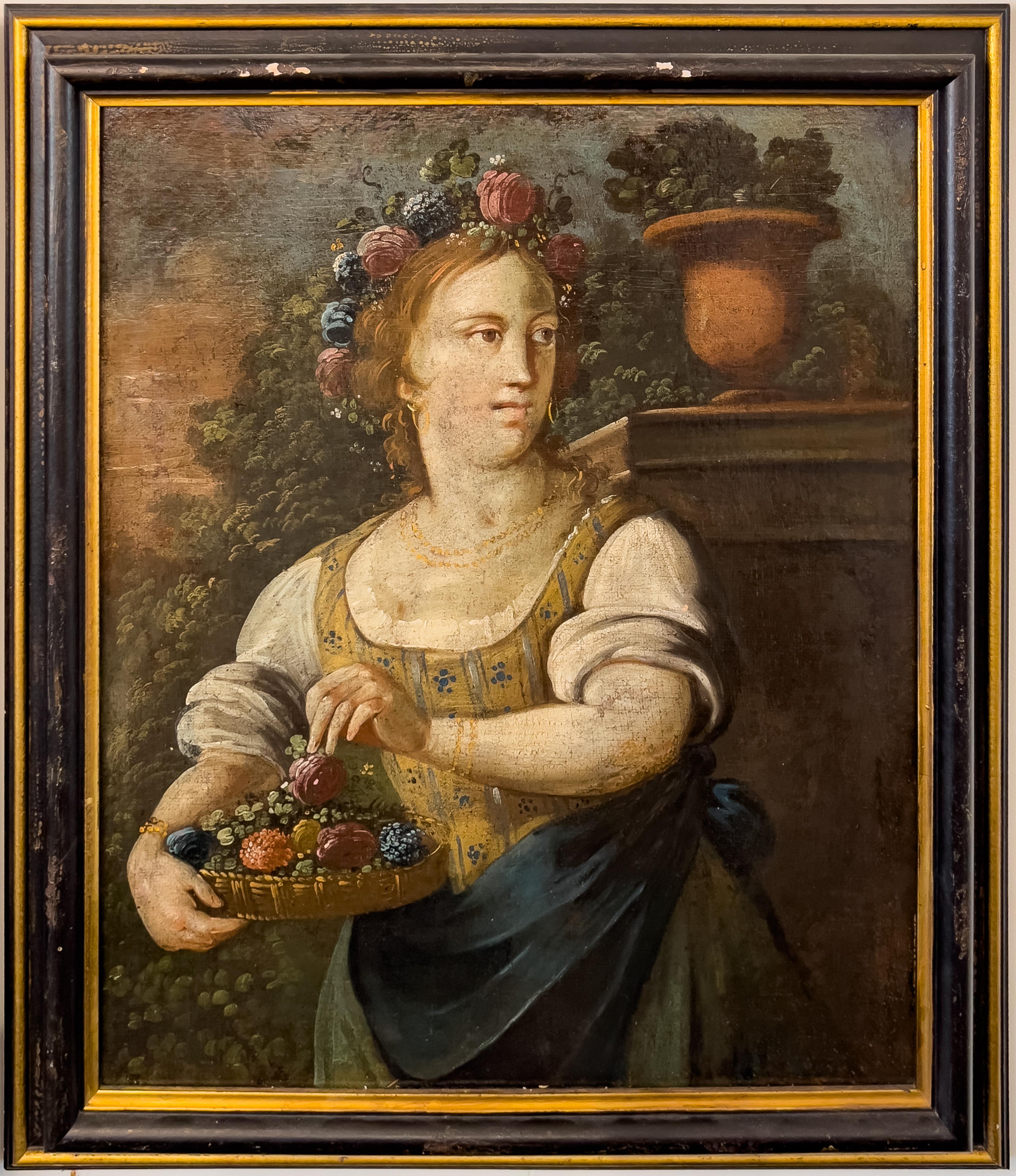 Pair of 18th Century Italian Oil Paintings For Sale 1