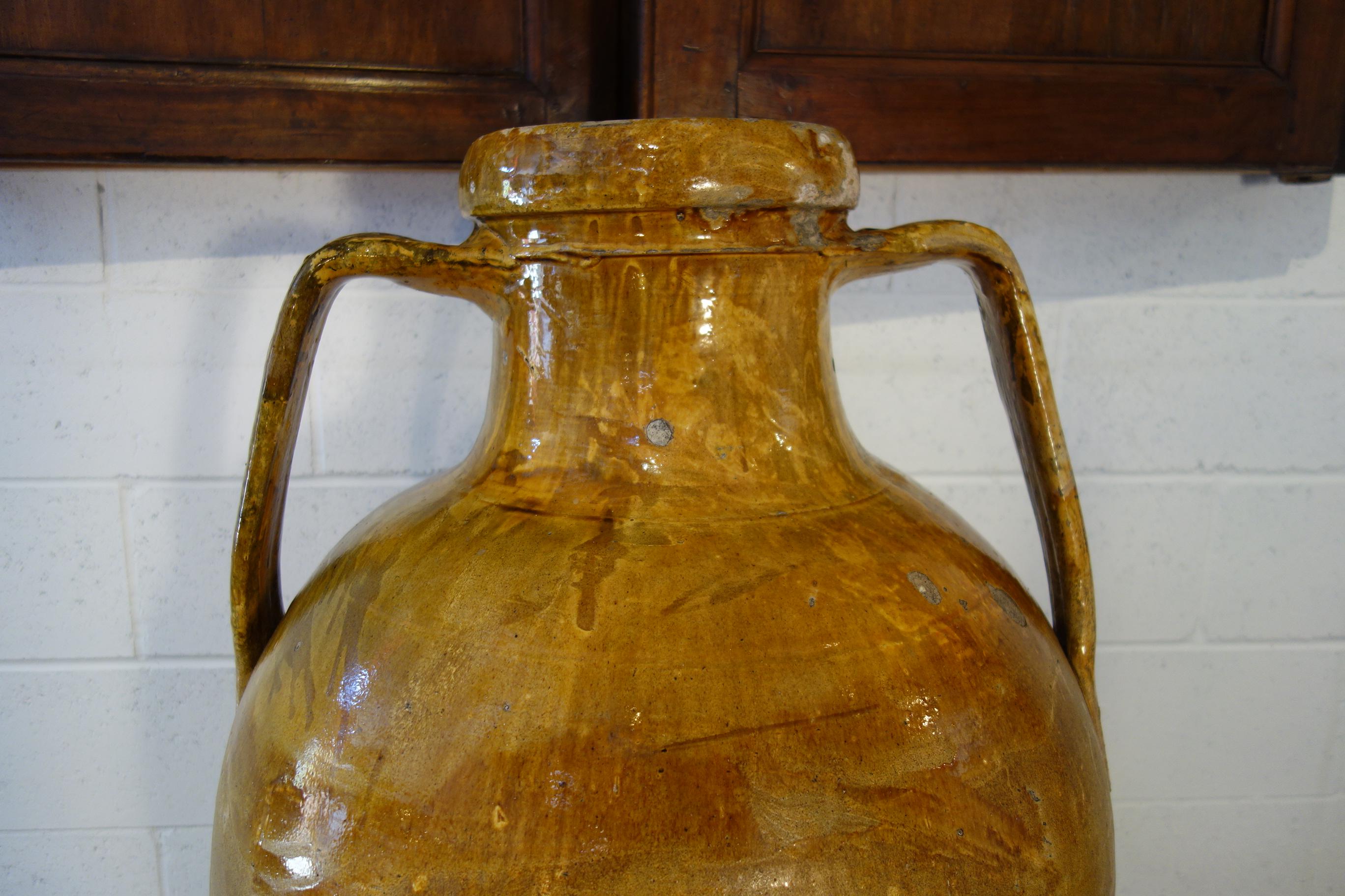 large two handled earthenware jar