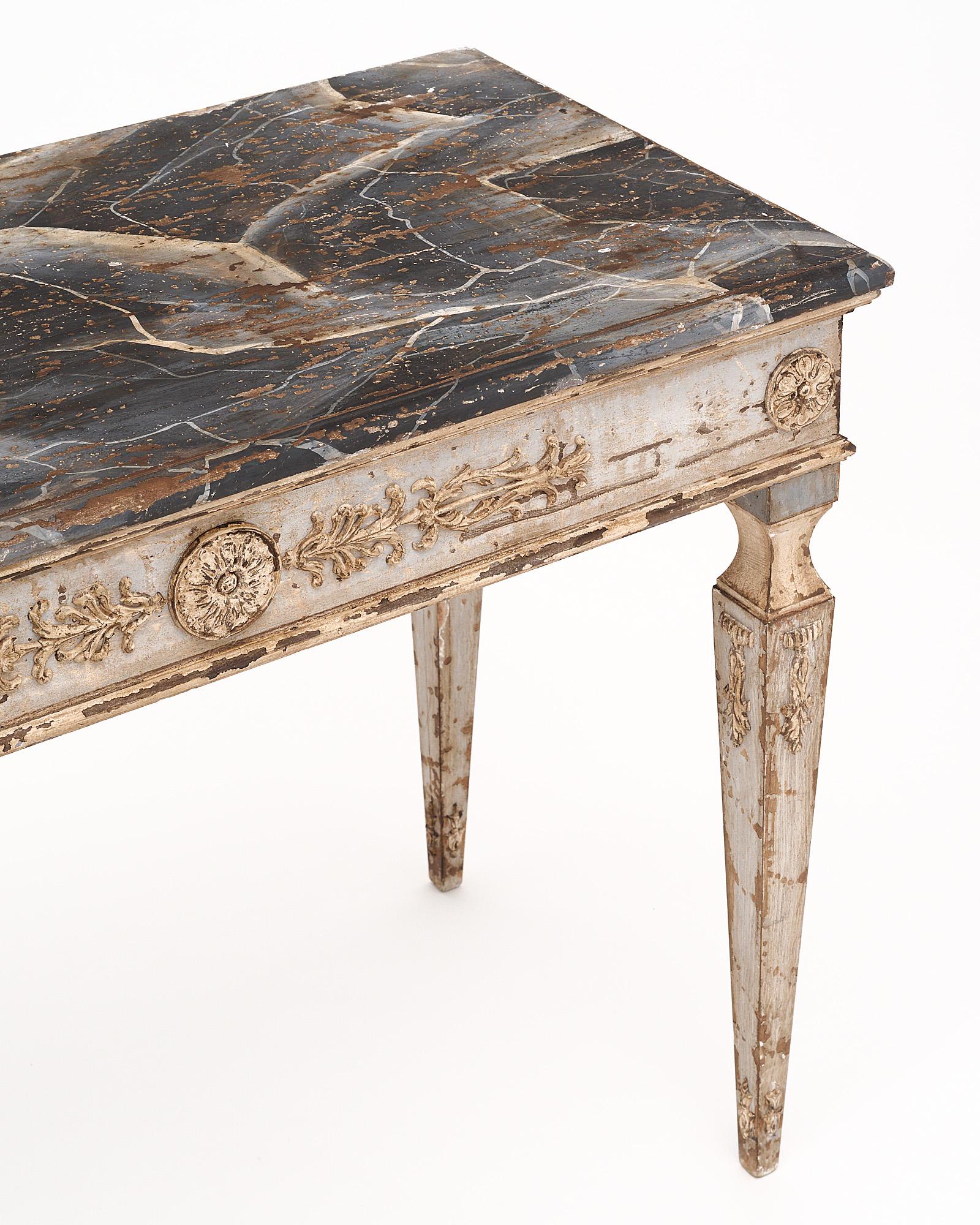 Early 20th Century Antique Italian Painted Console For Sale