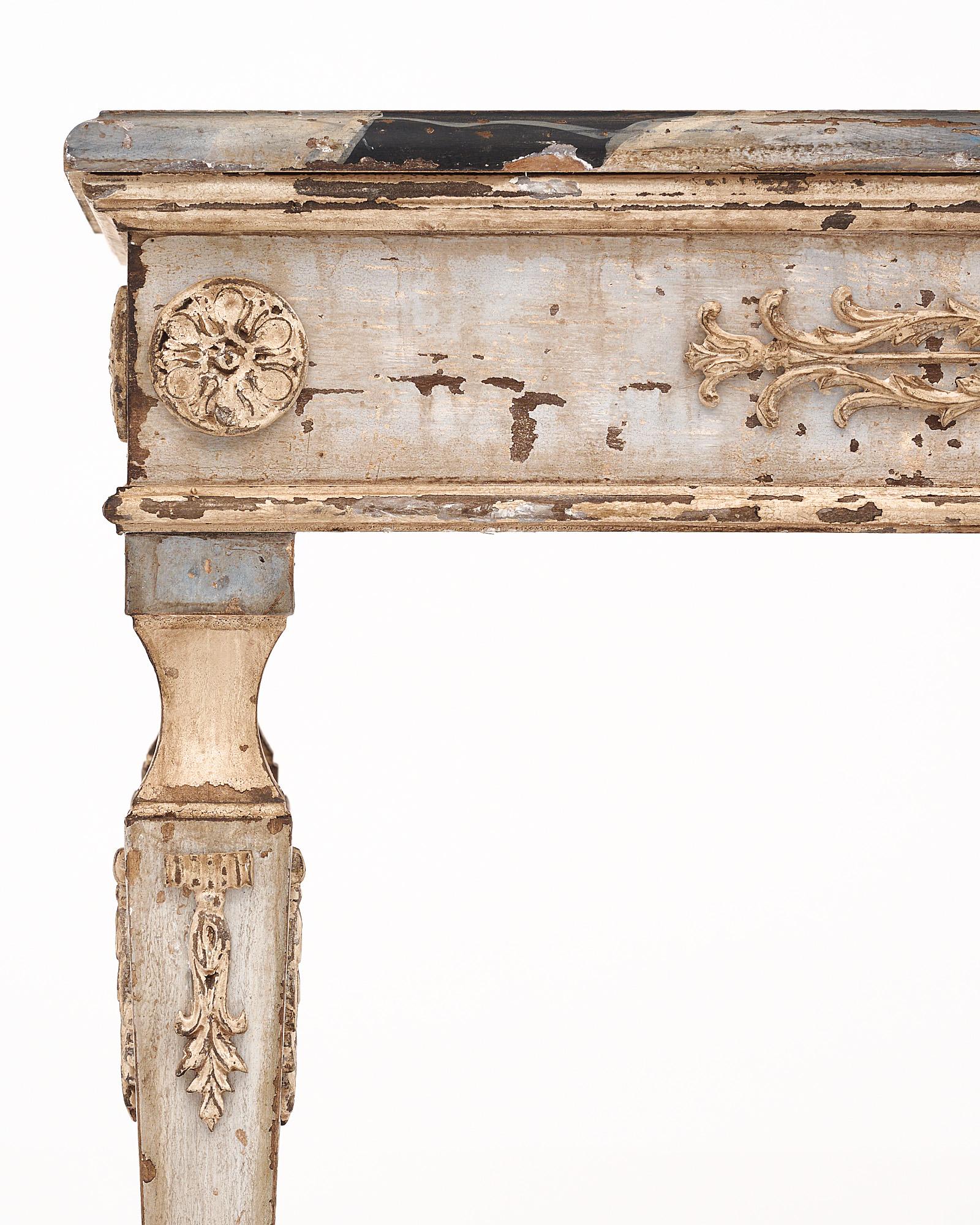 Antique Italian Painted Console For Sale 1