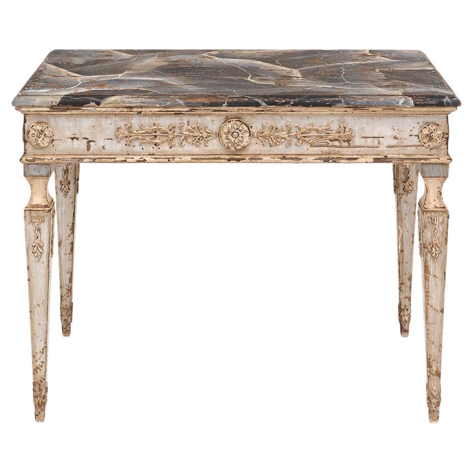 Antique Italian Painted Console For Sale