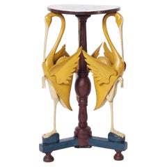 Antique Italian Painted Stork Stand or Table