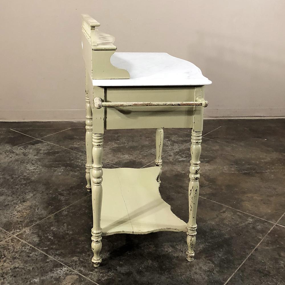Antique Italian Painted Washstand, Vanity 2
