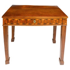 Antique Italian Parquetry Console Table 