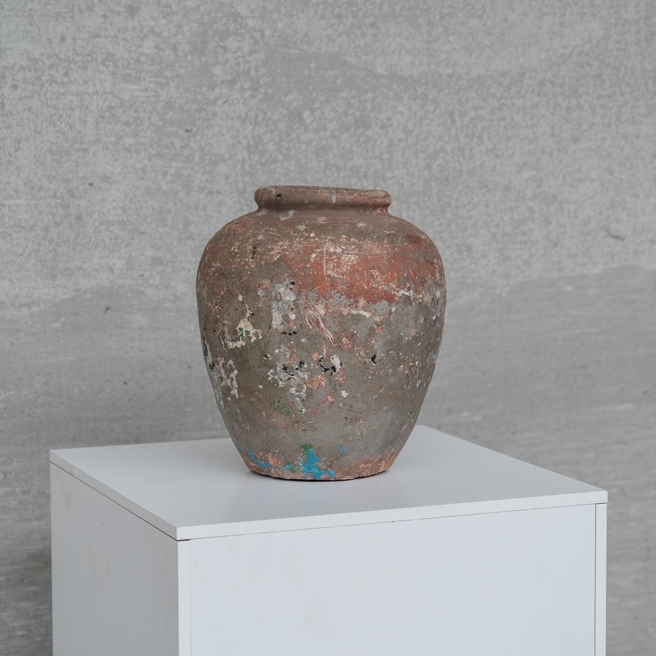 Vase italien ancien en céramique patinée Bon état - En vente à London, GB