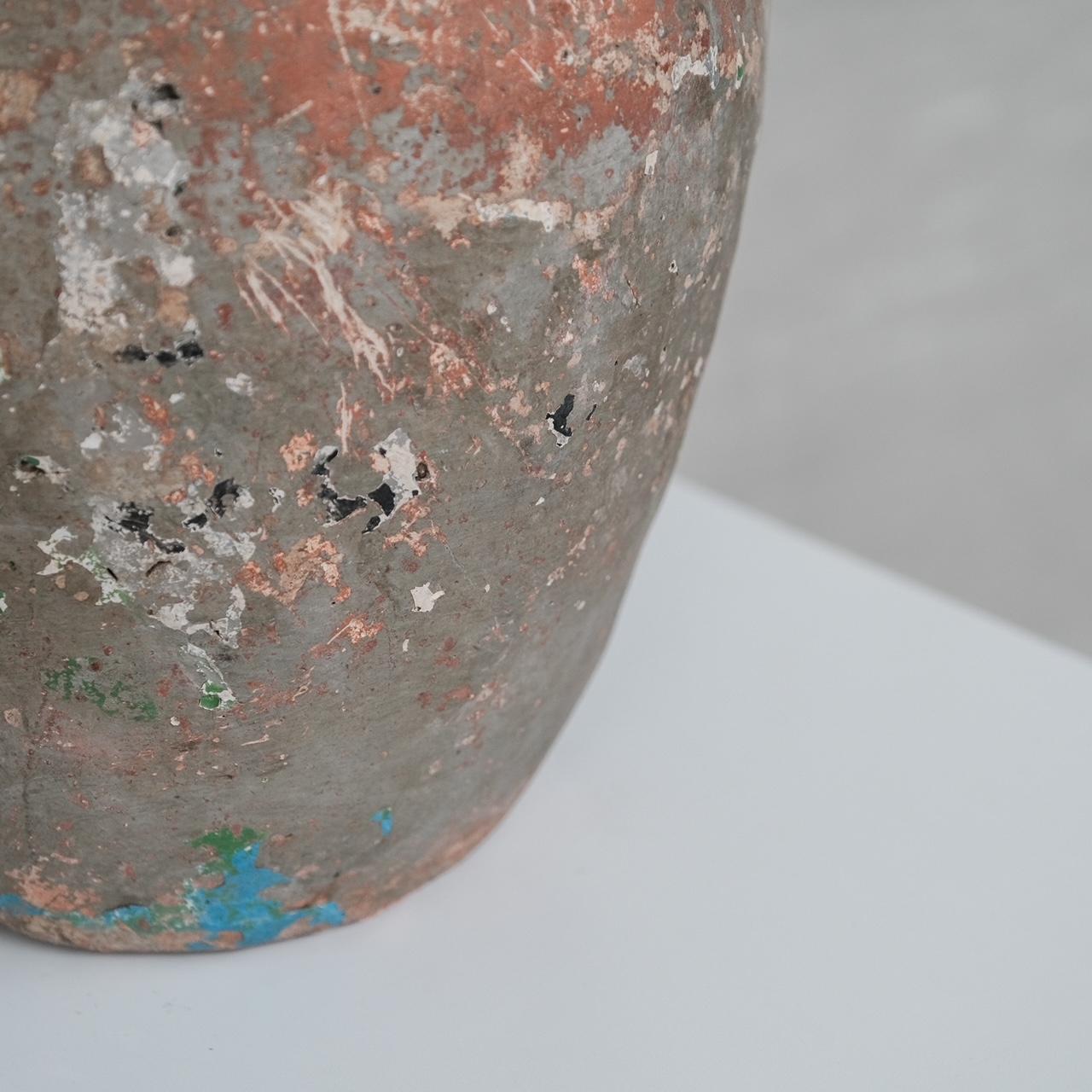 Vase italien ancien en céramique patinée en vente 1