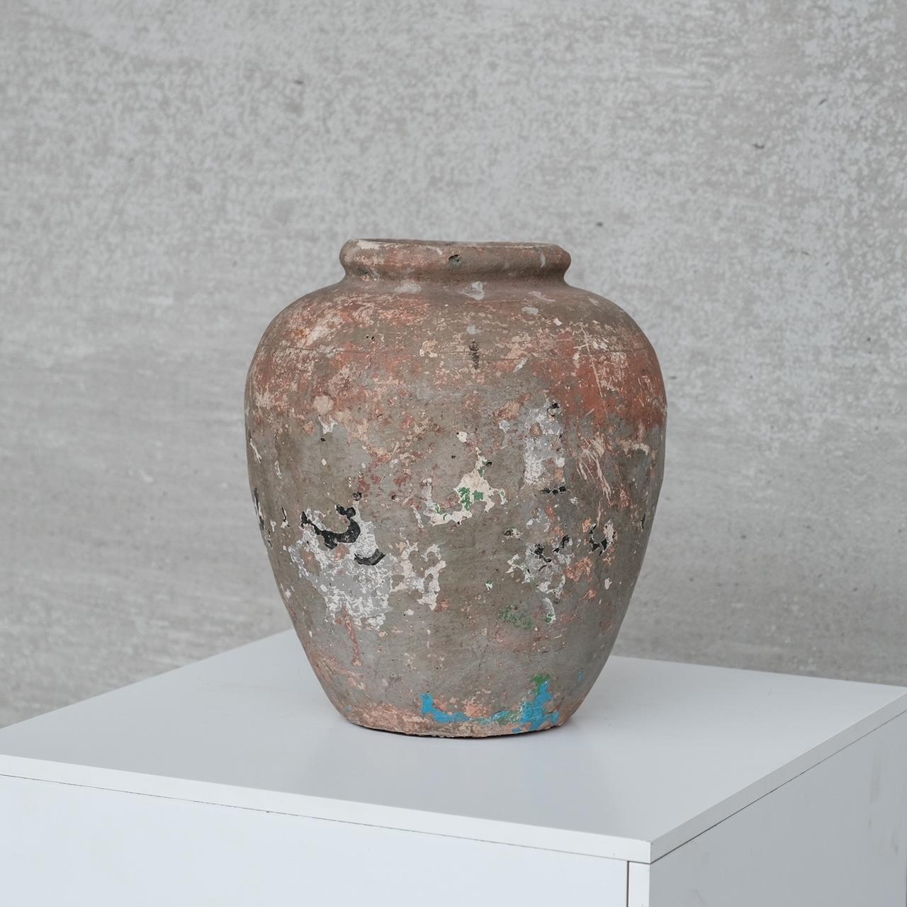 Vase italien ancien en céramique patinée en vente 3
