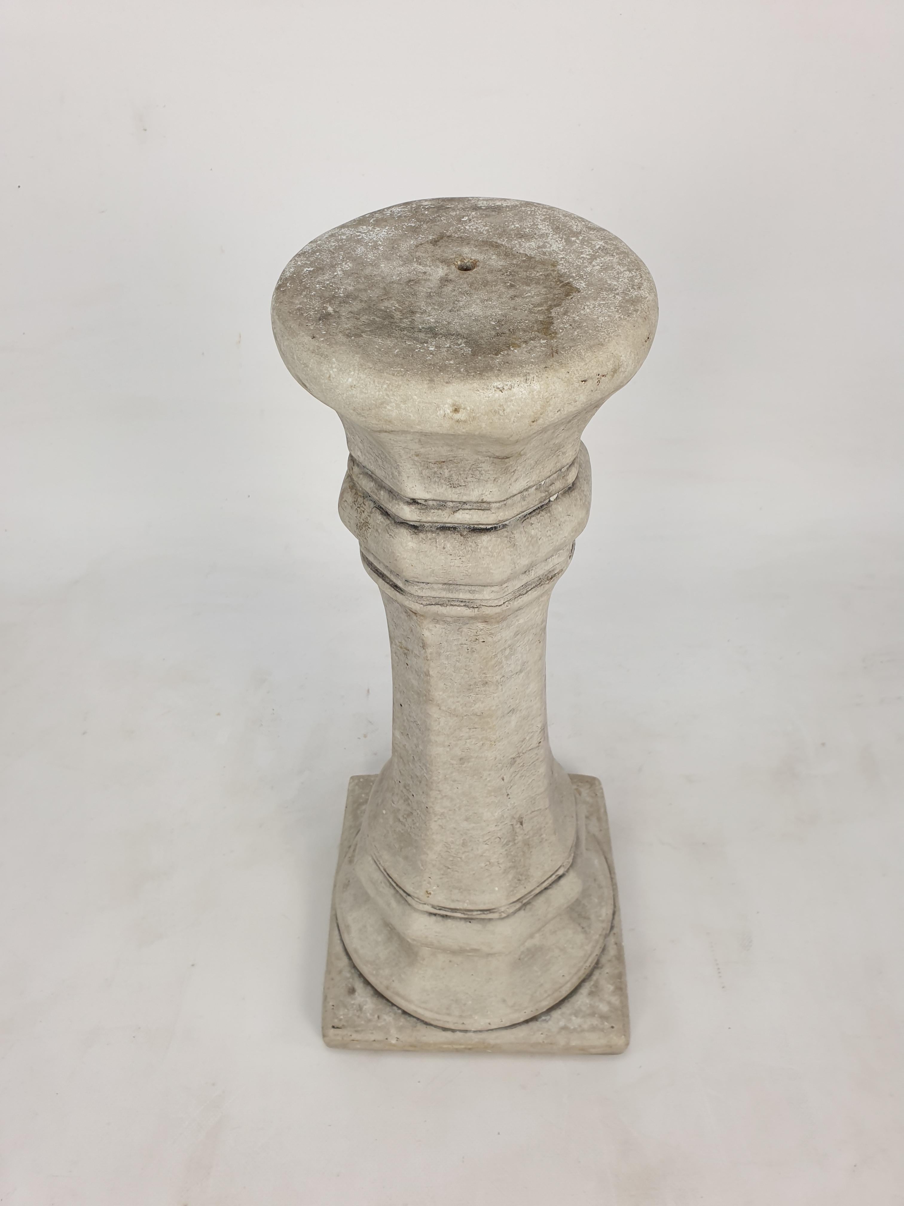 Hand-Crafted Antique Italian Pedestal, 19th Century For Sale