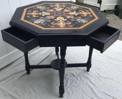 Antique Italian Pietra Dura Octagonal Center Table