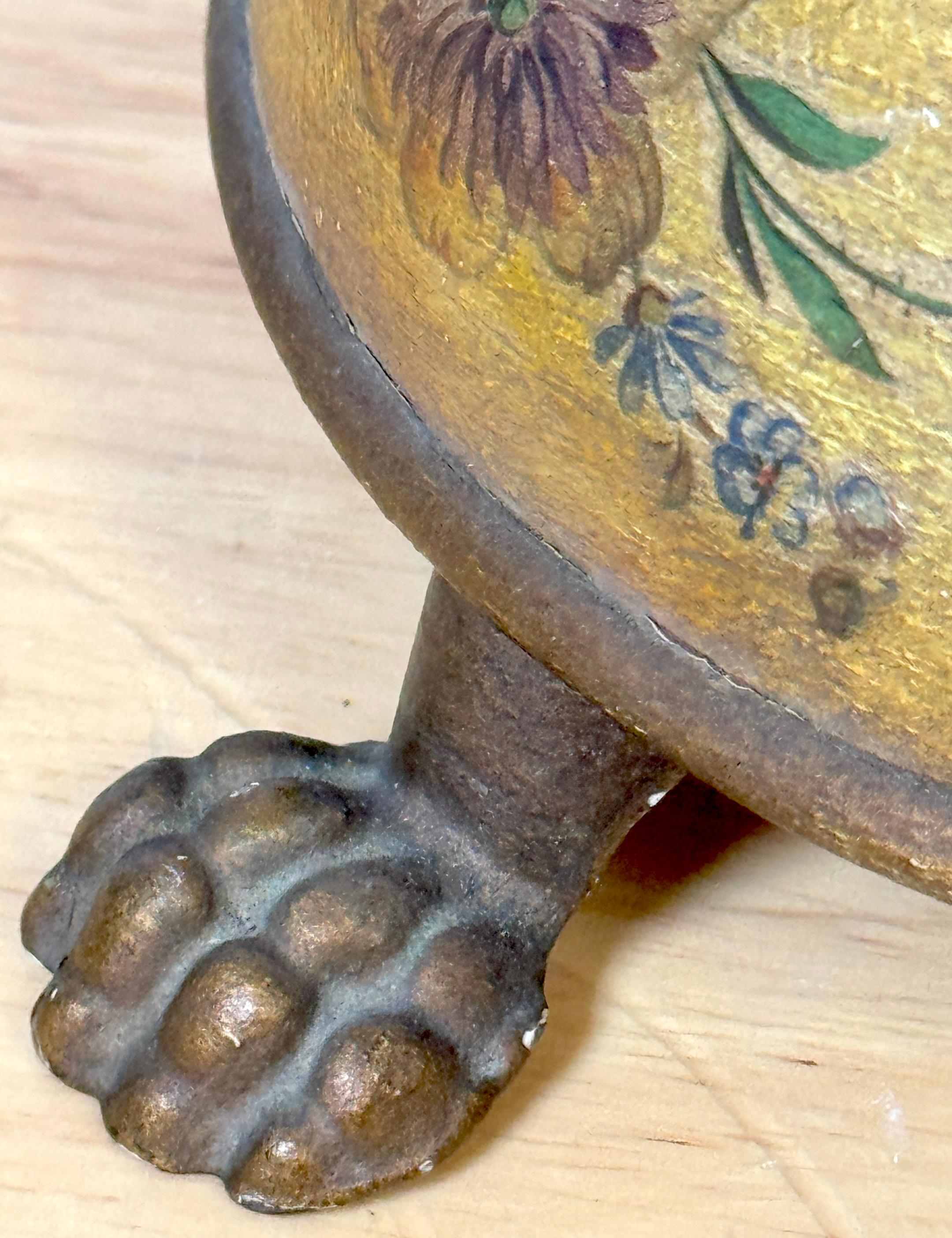 Antiker italienischer polychromierter Teesamowar, jetzt als Lampe im Angebot 5