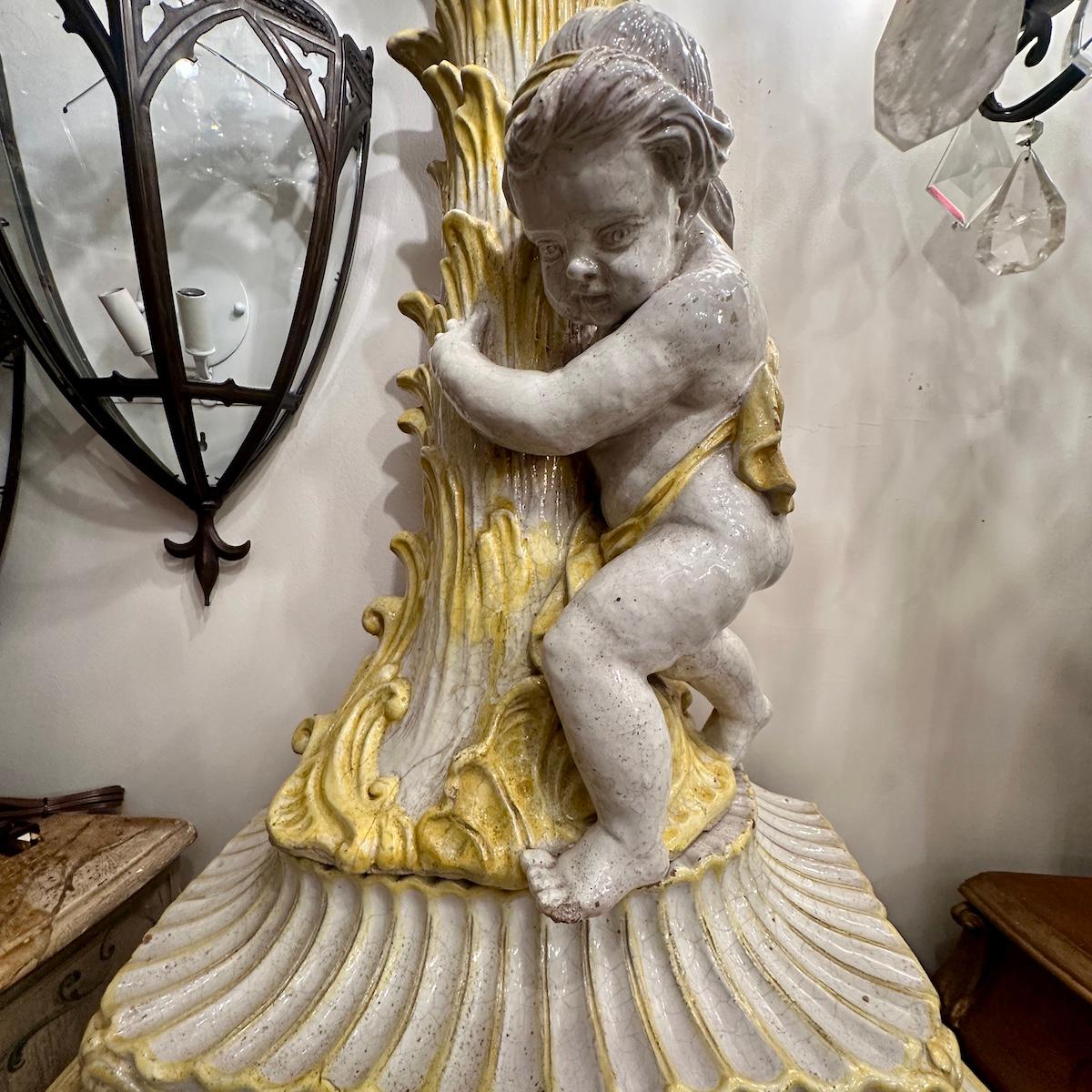 Antique Italian Porcelain Stove For Sale 8
