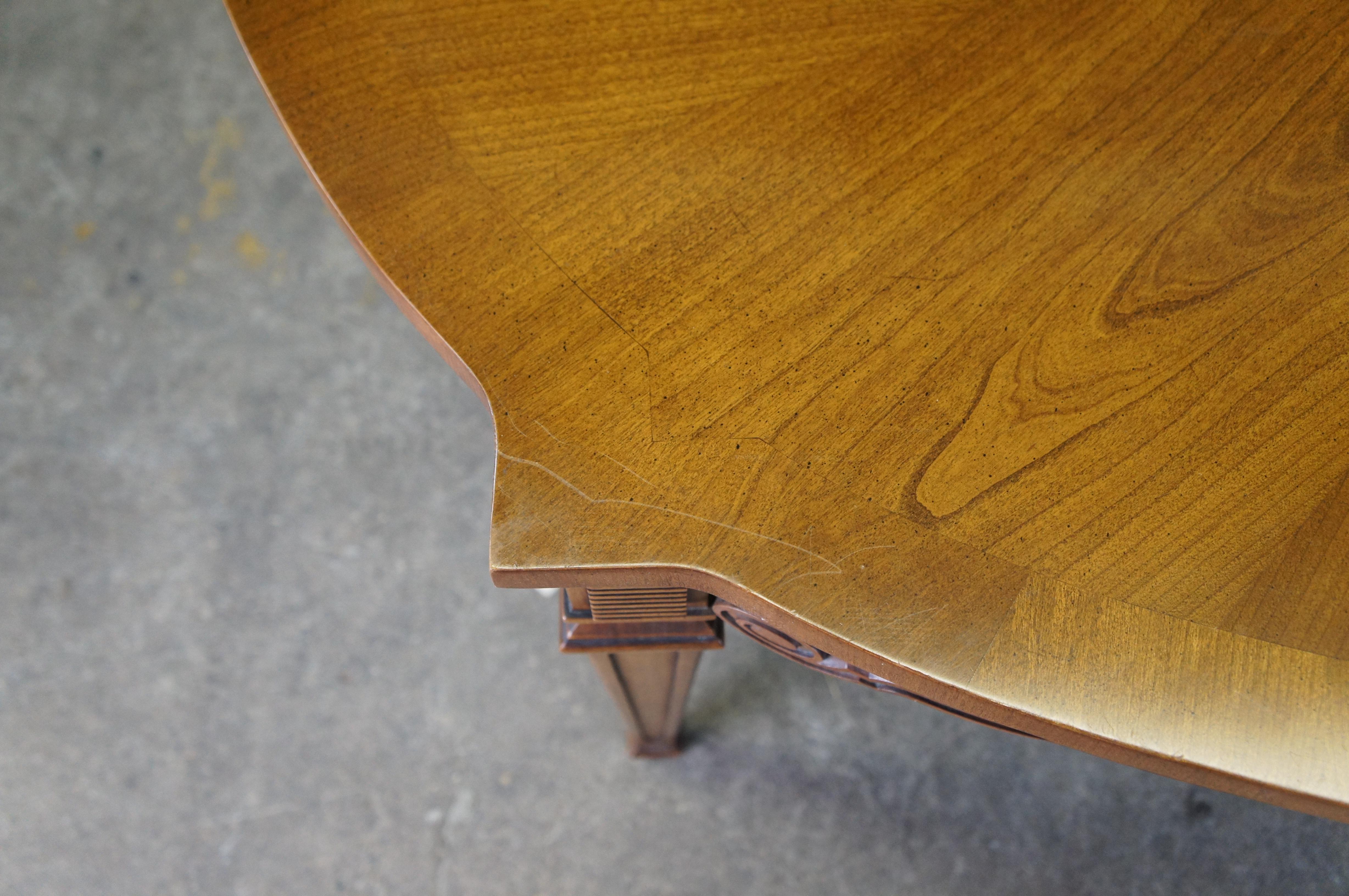 Antique Italian Provincial Cherry Extendable Oval Dining Table 114