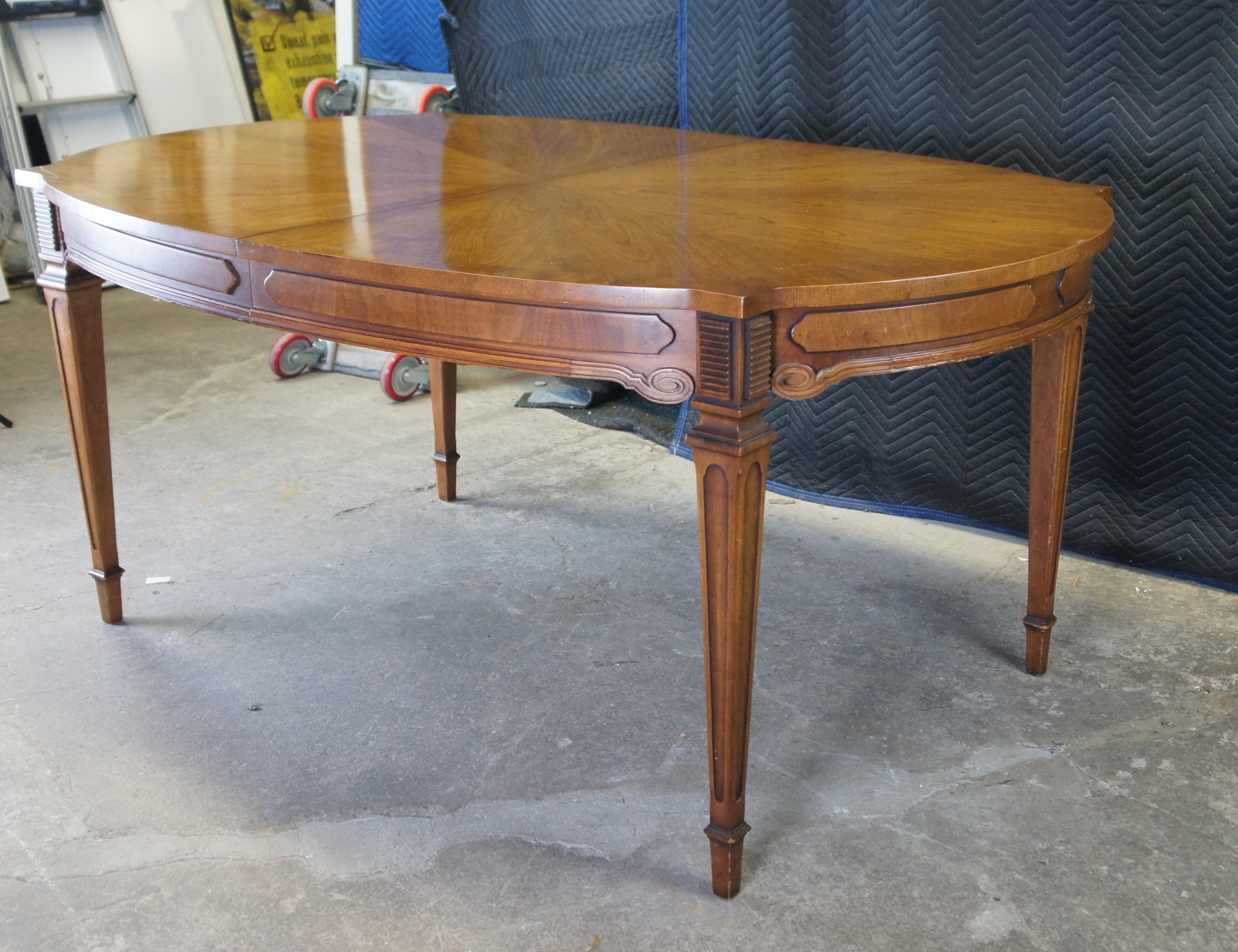 20th Century Antique Italian Provincial Cherry Extendable Oval Dining Table 114