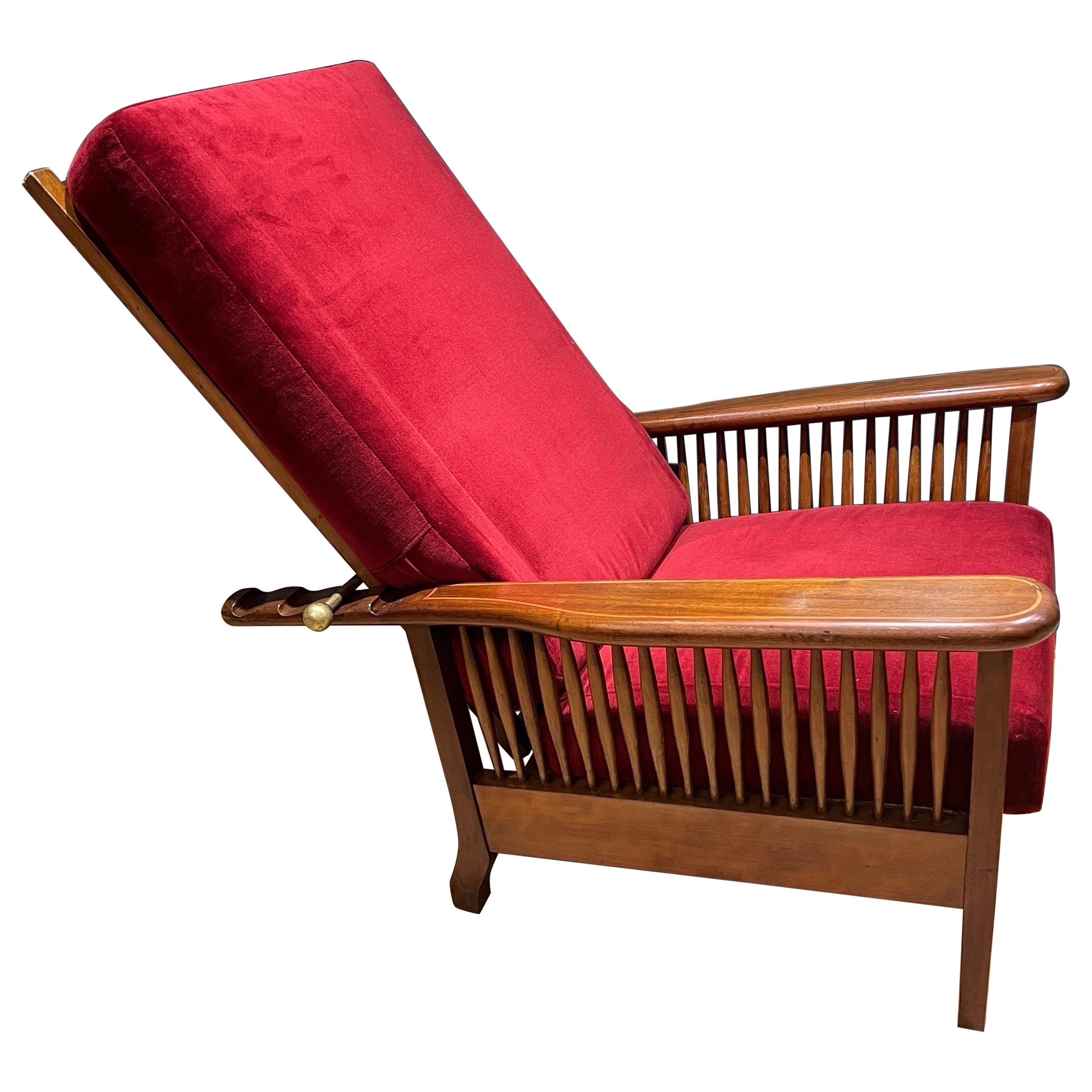 Antique Italian Reclining Armchair