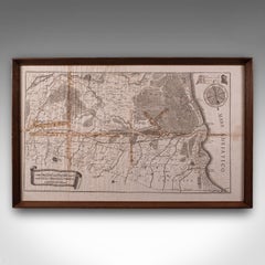 Antique Italian Region Map, Framed Cartography, 18th Century, Emilia Romagna