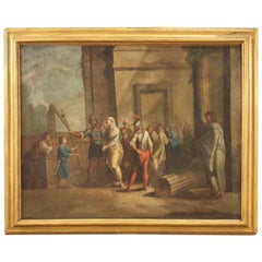 Antique Italian religious painting from the 18th Century