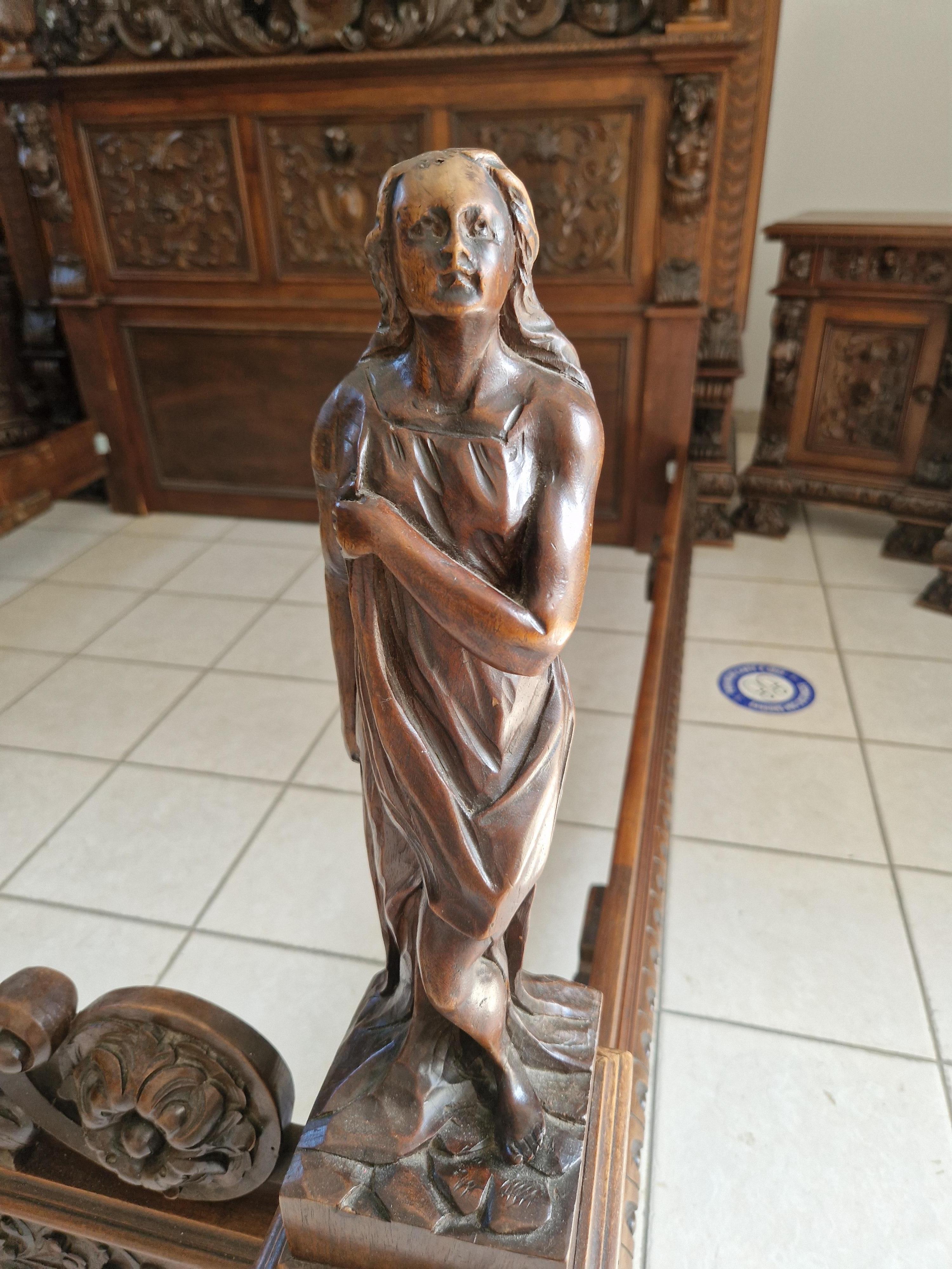 Ancien ensemble de chambre à coucher Bambocci de la Renaissance italienne avec lit king size en vente 14