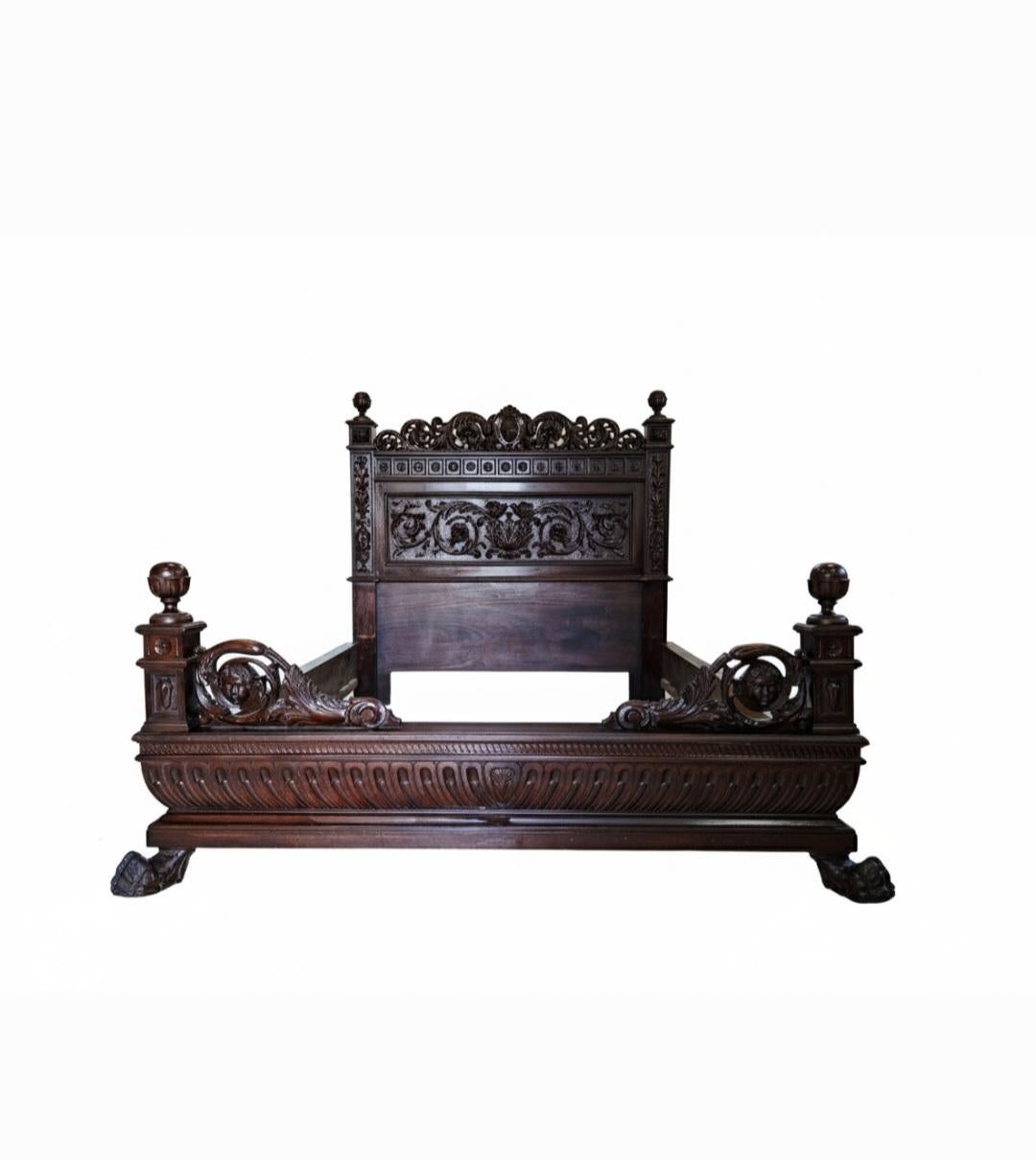 Lit antique de la Renaissance italienne en vente 2