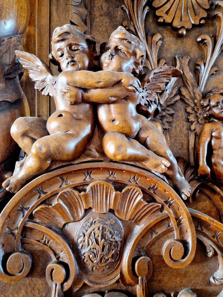 Ensemble de chambre à coucher antique de la Renaissance italienne Attr. Luigi Frullini Bon état - En vente à Buxton, GB