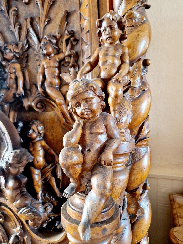 Ensemble de chambre à coucher antique de la Renaissance italienne Attr. Luigi Frullini en vente 3