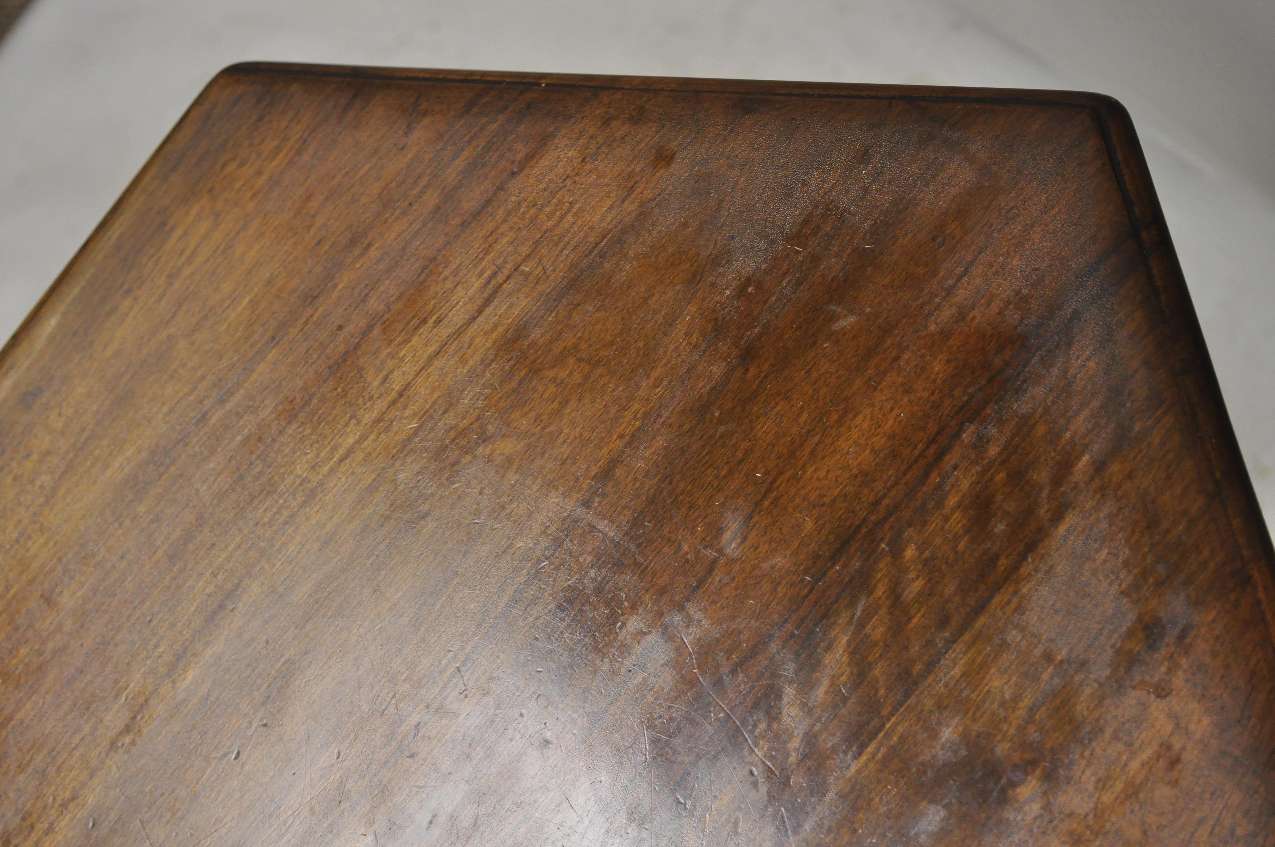 Antique Italian Renaissance Griffin Carved Walnut Pedestal Base