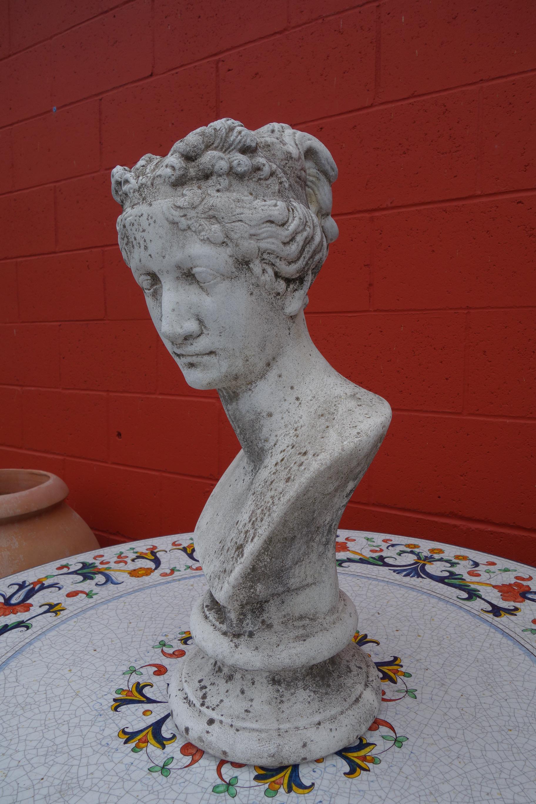 Cast 19th Century Italian Renaissance Style Bust of Venus Goddess of Love and Victory