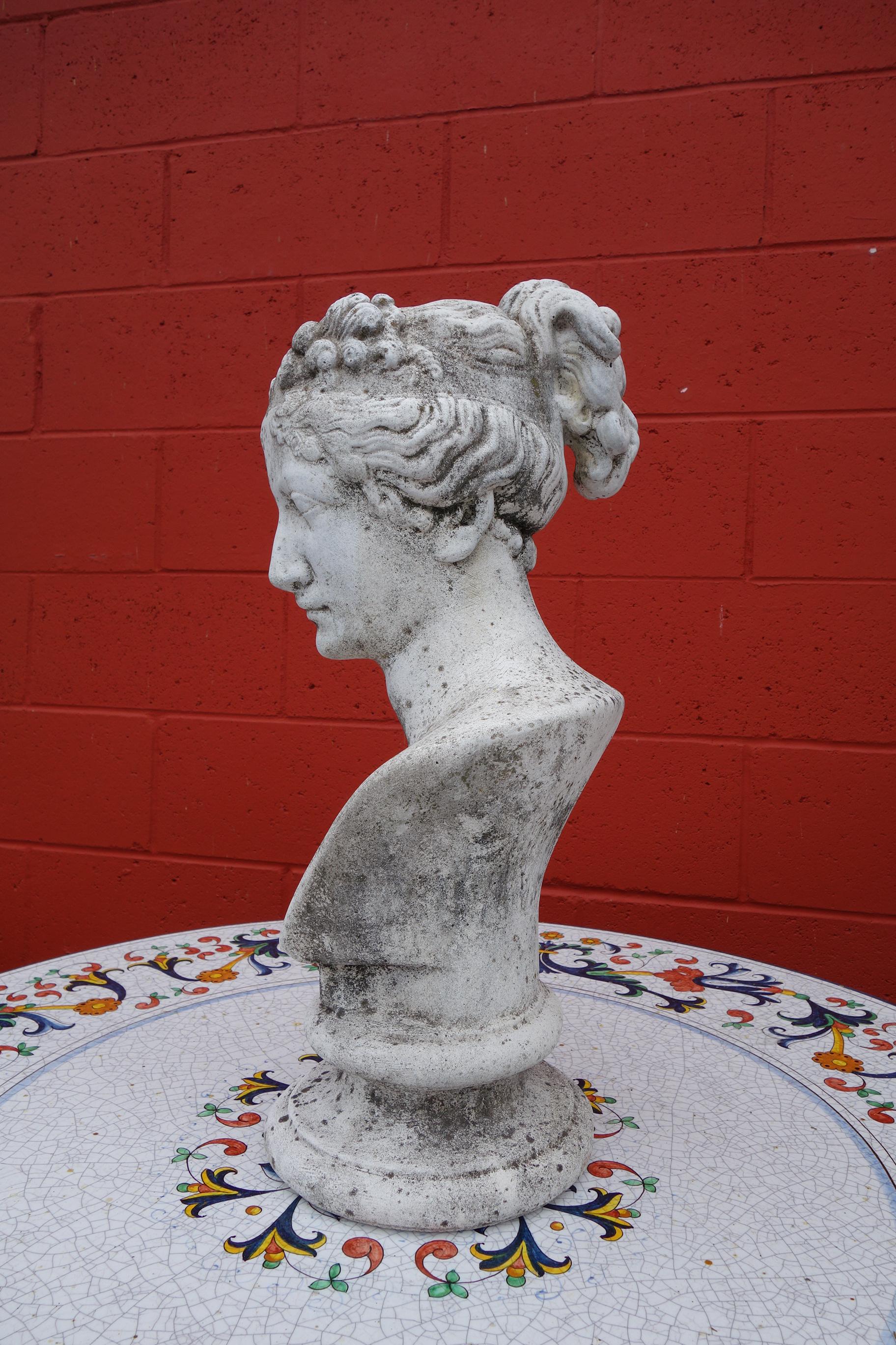 19th Century Italian Renaissance Style Bust of Venus Goddess of Love and Victory In Good Condition In Encinitas, CA