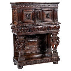 Antique Italian Renaissance Style Credenza Cupboard