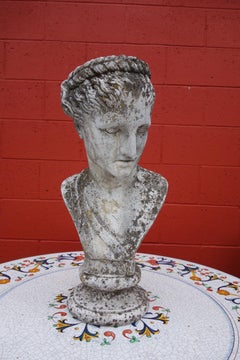 19th Century Italian Renaissance Style Hermes Bust in Grisaglia from Lake Como