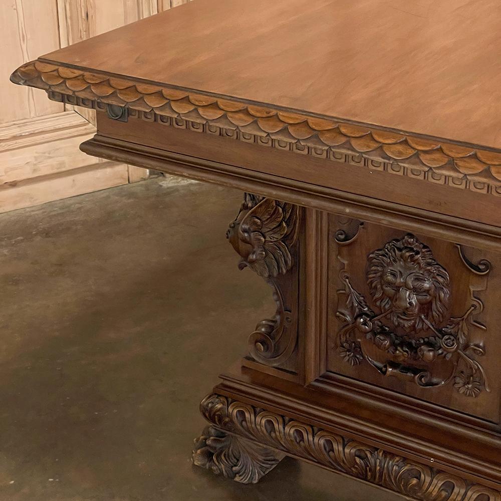 Antique Italian Renaissance Walnut Desk ~ Table 5