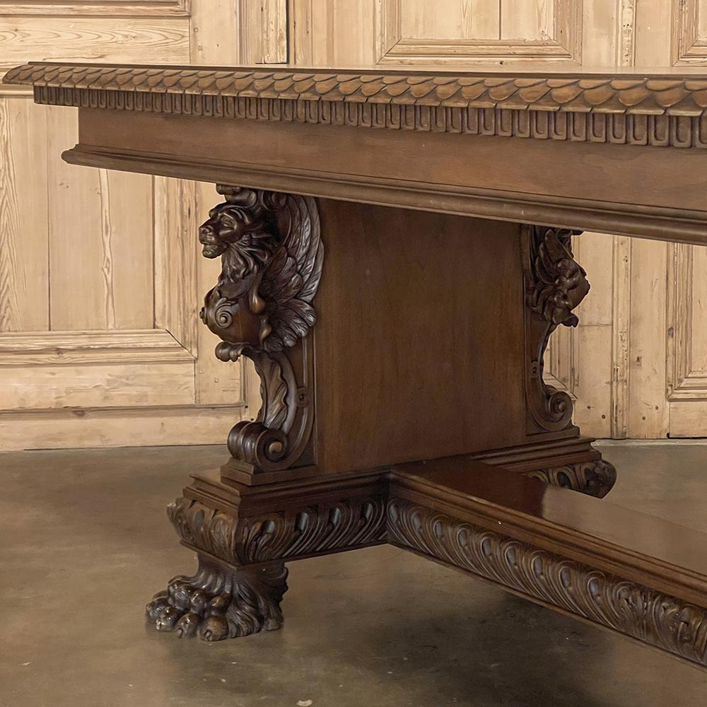 Antique Italian Renaissance Walnut Desk ~ Table 8