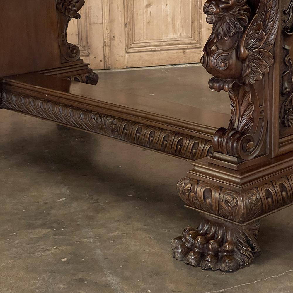 Antique Italian Renaissance Walnut Desk ~ Table 9